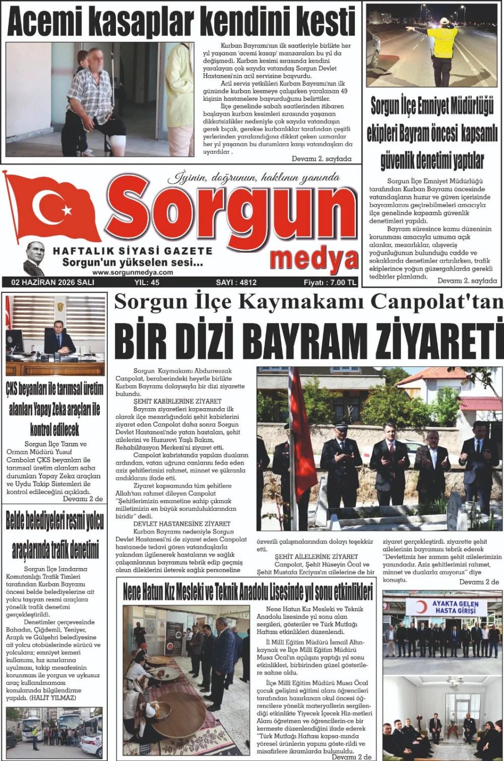 02 Haziran 2026 tarihli sayımız.