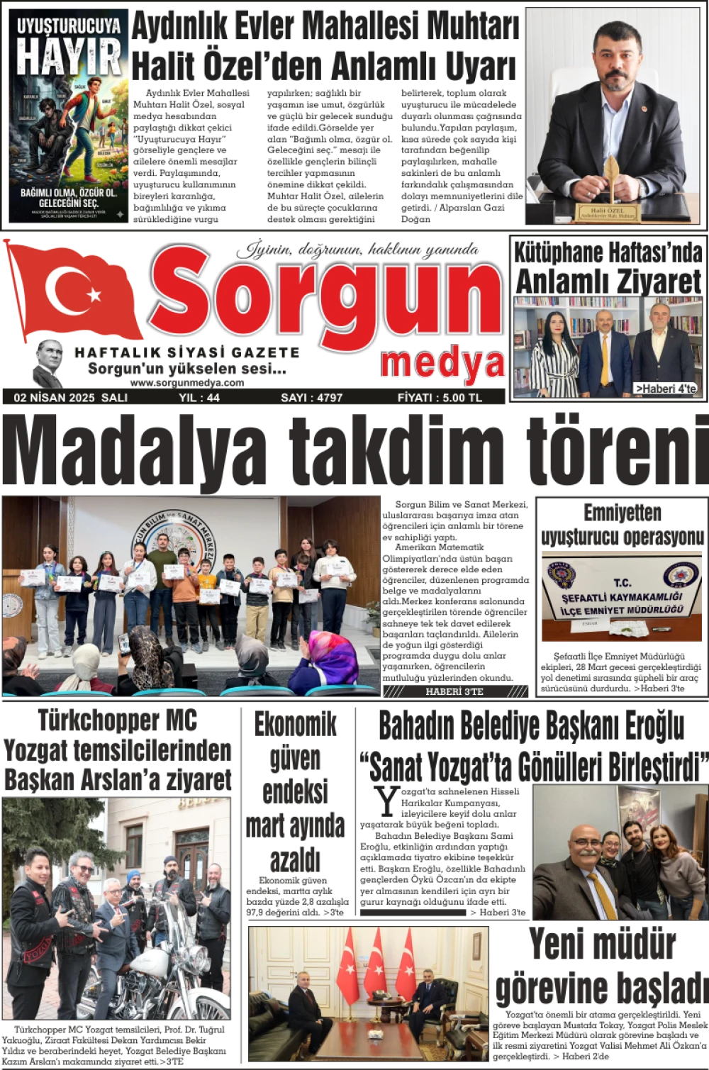 02 Nisan 2026 tarihli sayımız.