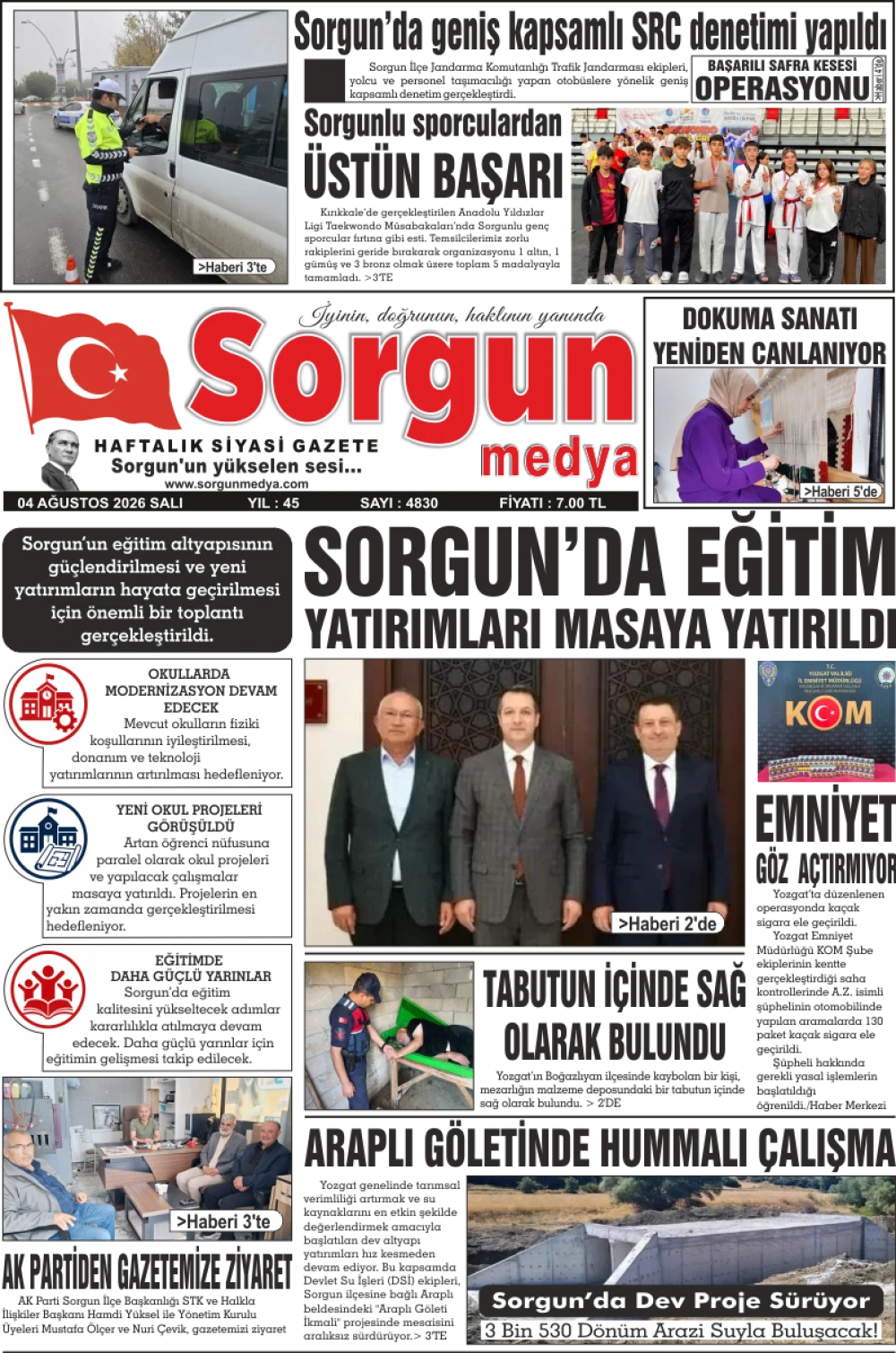 04 Ağustos 2026 tarihli sayımız.