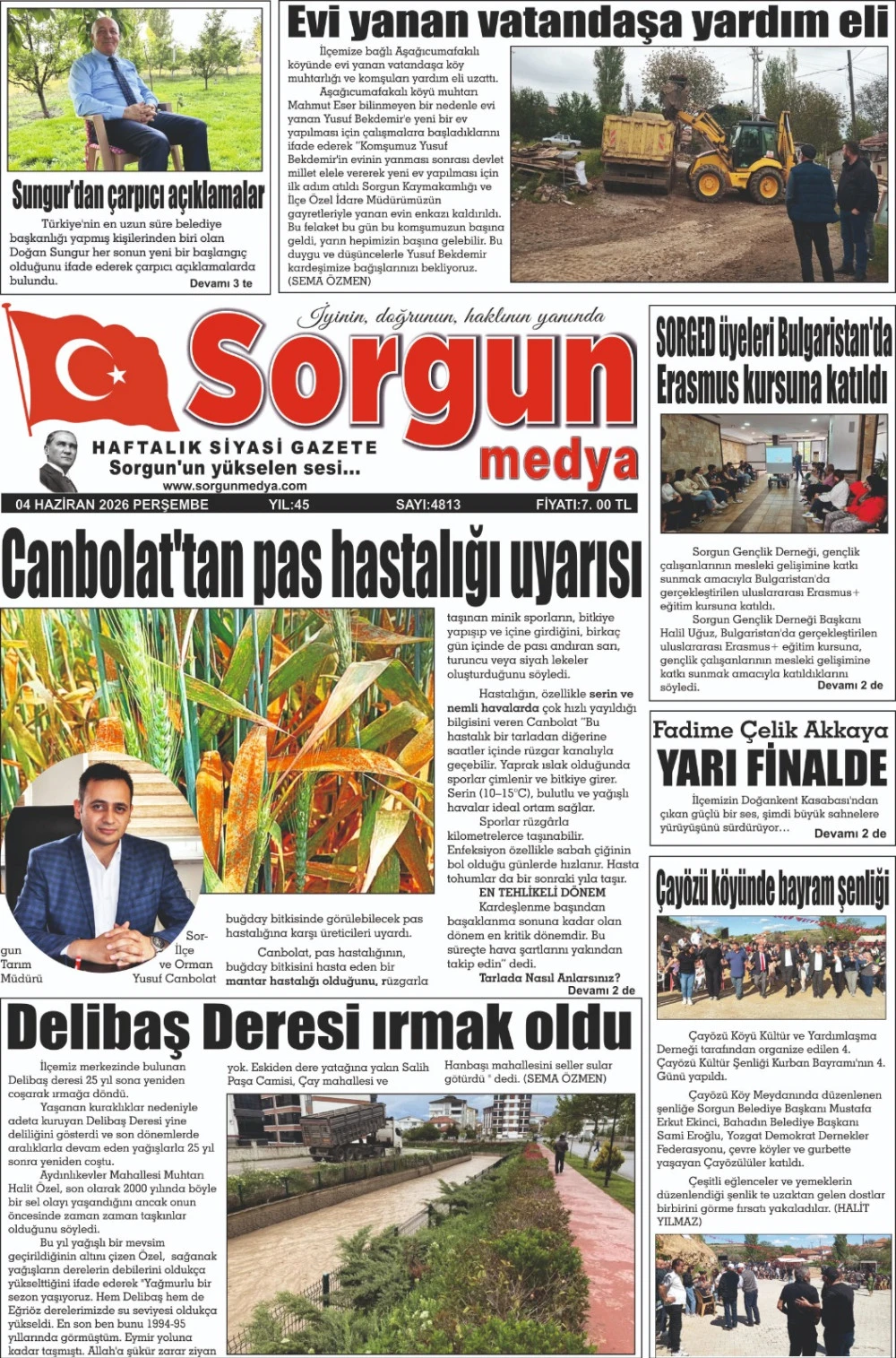 04 Haziran 2026 tarihli sayımız.