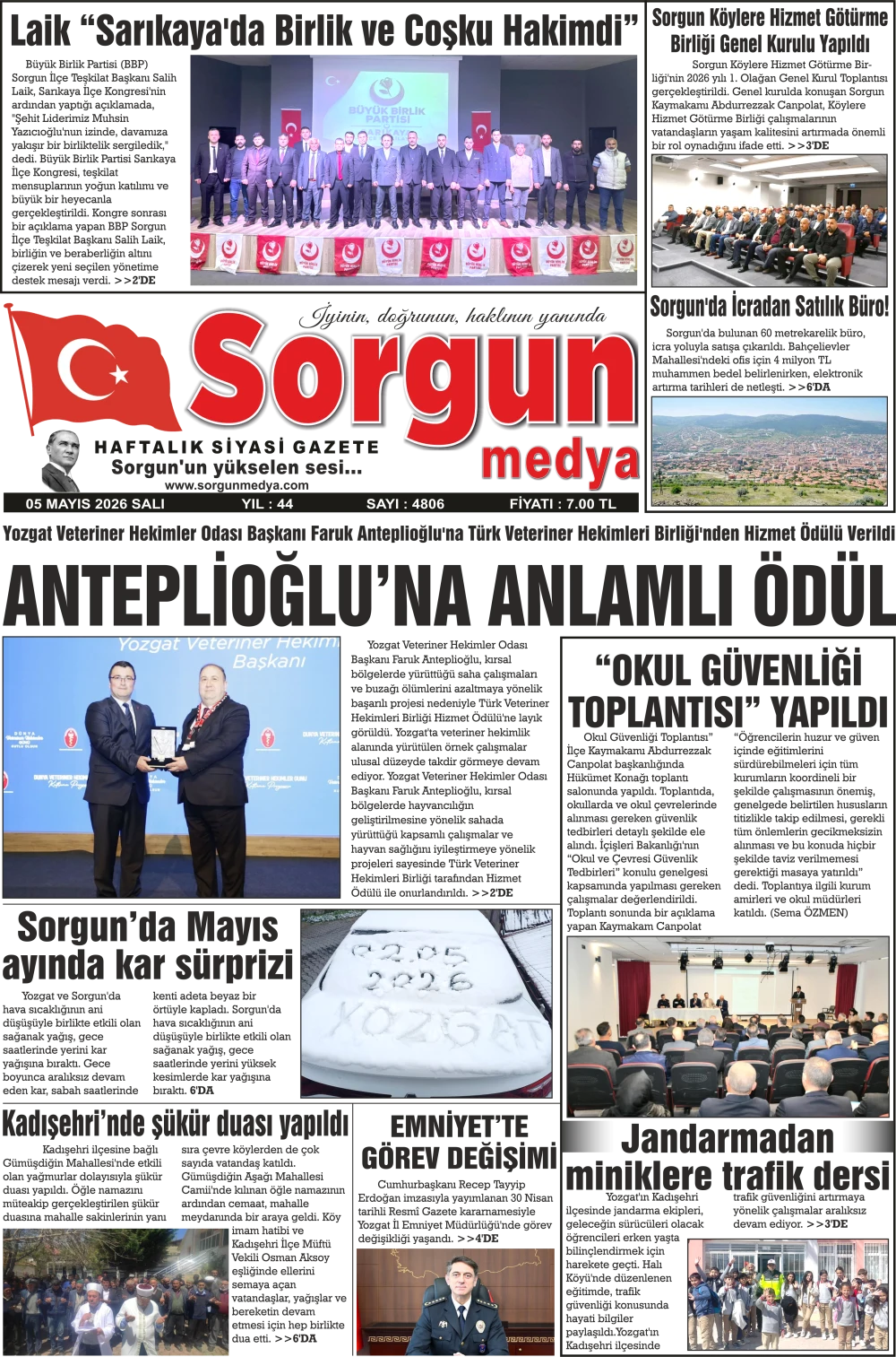 05 Mayıs 2026 tarihli sayımız.