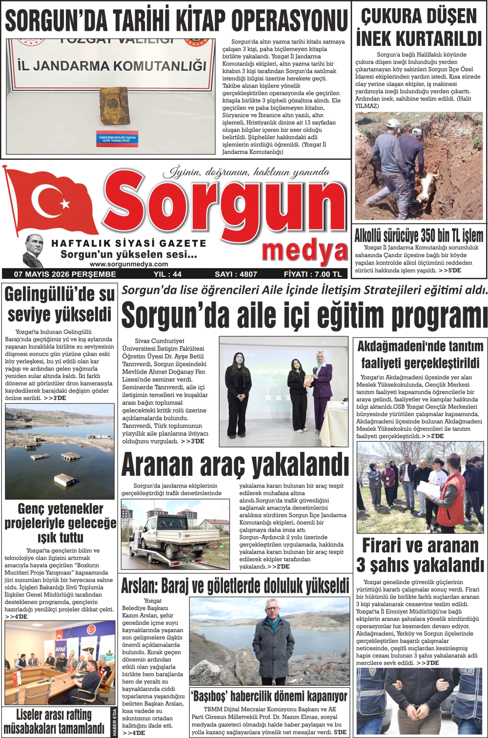 07 Mayıs 2026 tarihli sayımız.