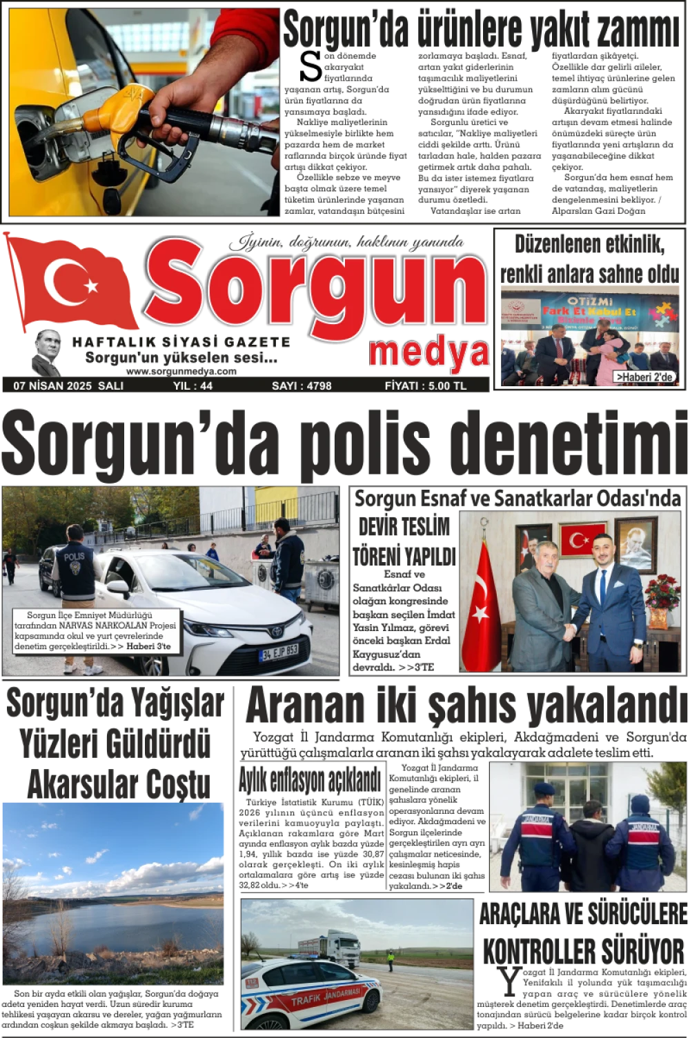 07 Nisan 2026 tarihli sayımız.