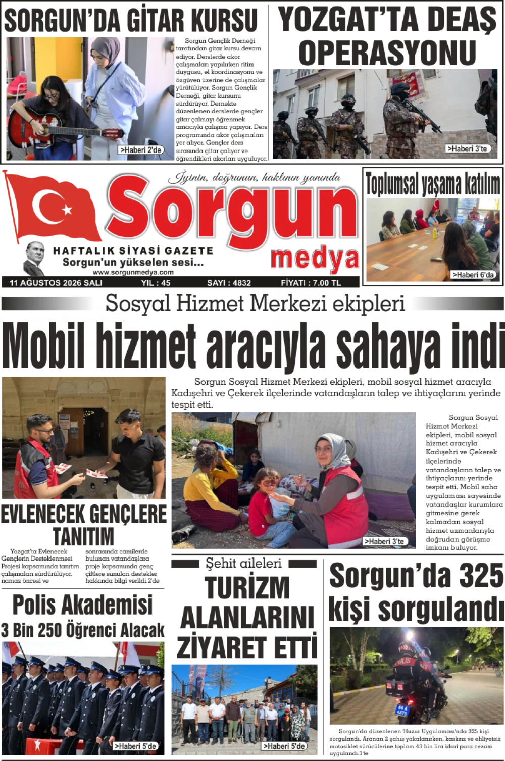11  Ağustos 2026 tarihli sayımız.