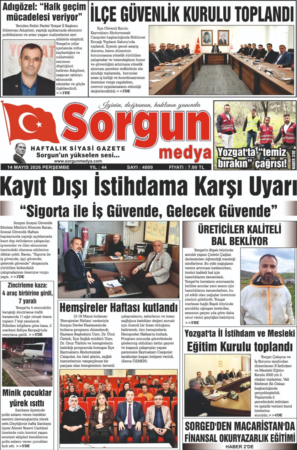 14 Mayıs 2026 tarihli sayımız.