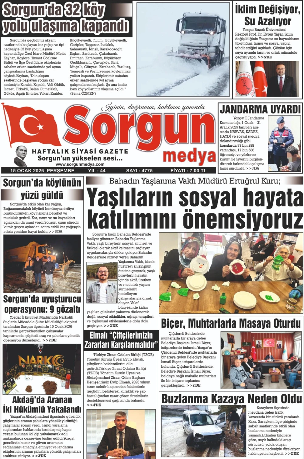 15 Ocak 2026 tarihli sayımız.