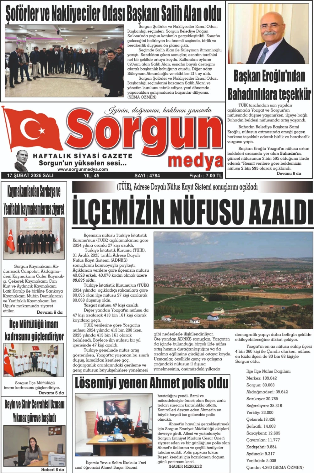 17 Şubat 2026 tarihli sayımız.