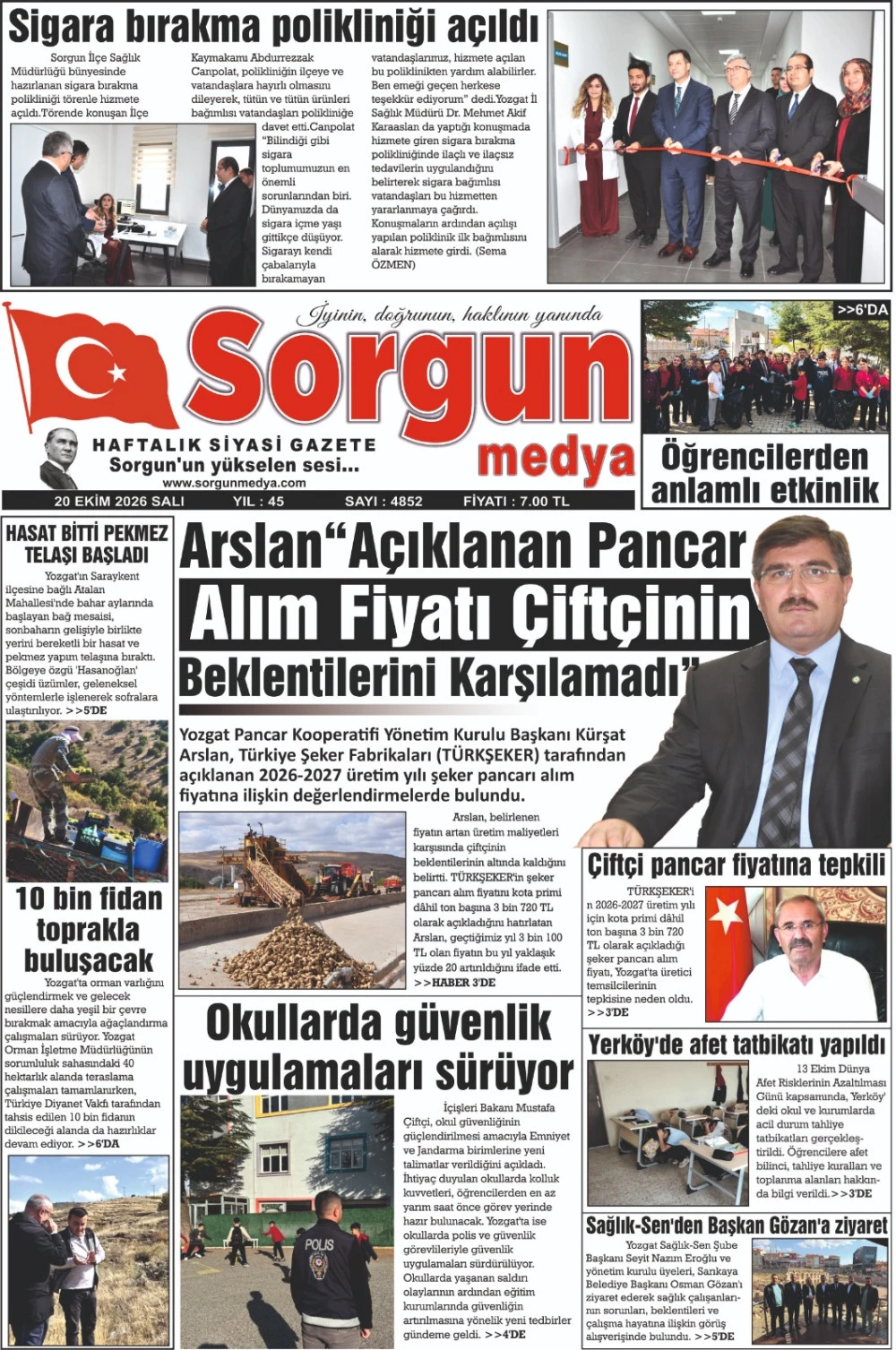 20 Eyl&uuml;l 2026 tarihli sayımız