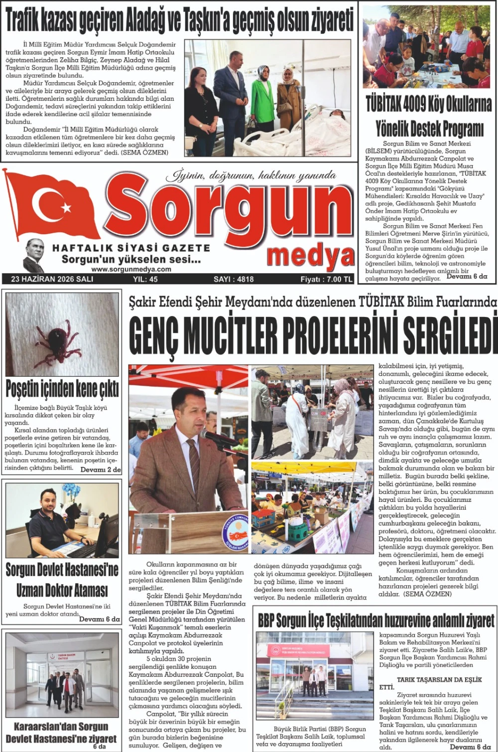 23 Haziran 2026 tarihli sayımız.