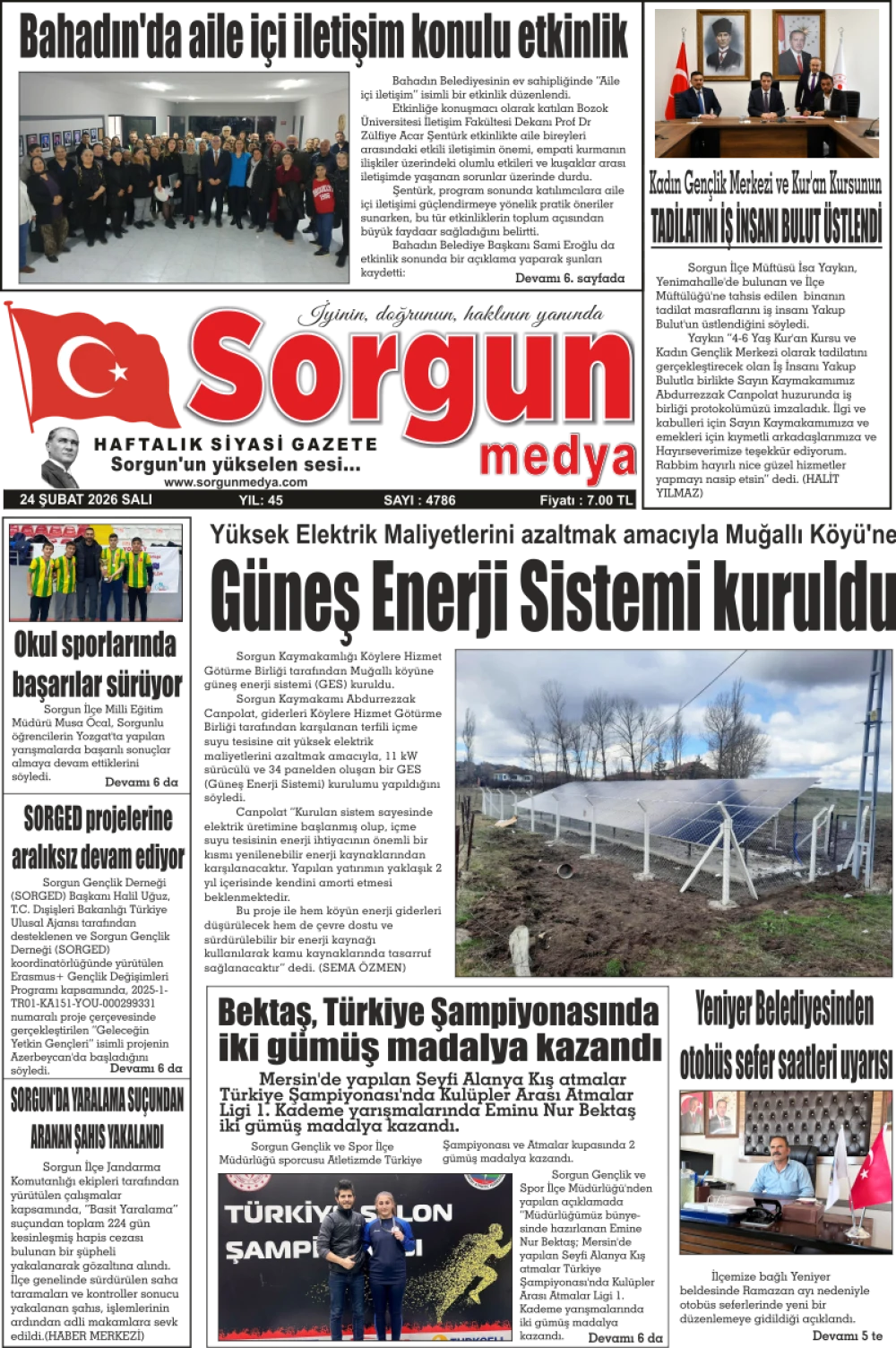 24 Şubat 2026 tarihli sayımız.