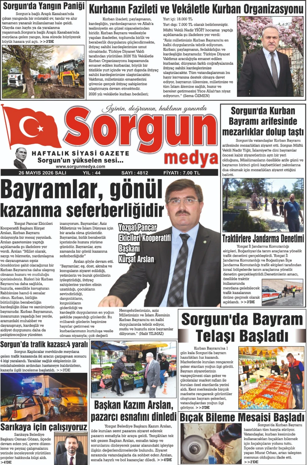 26 Mayıs 2026 tarihli sayımız.