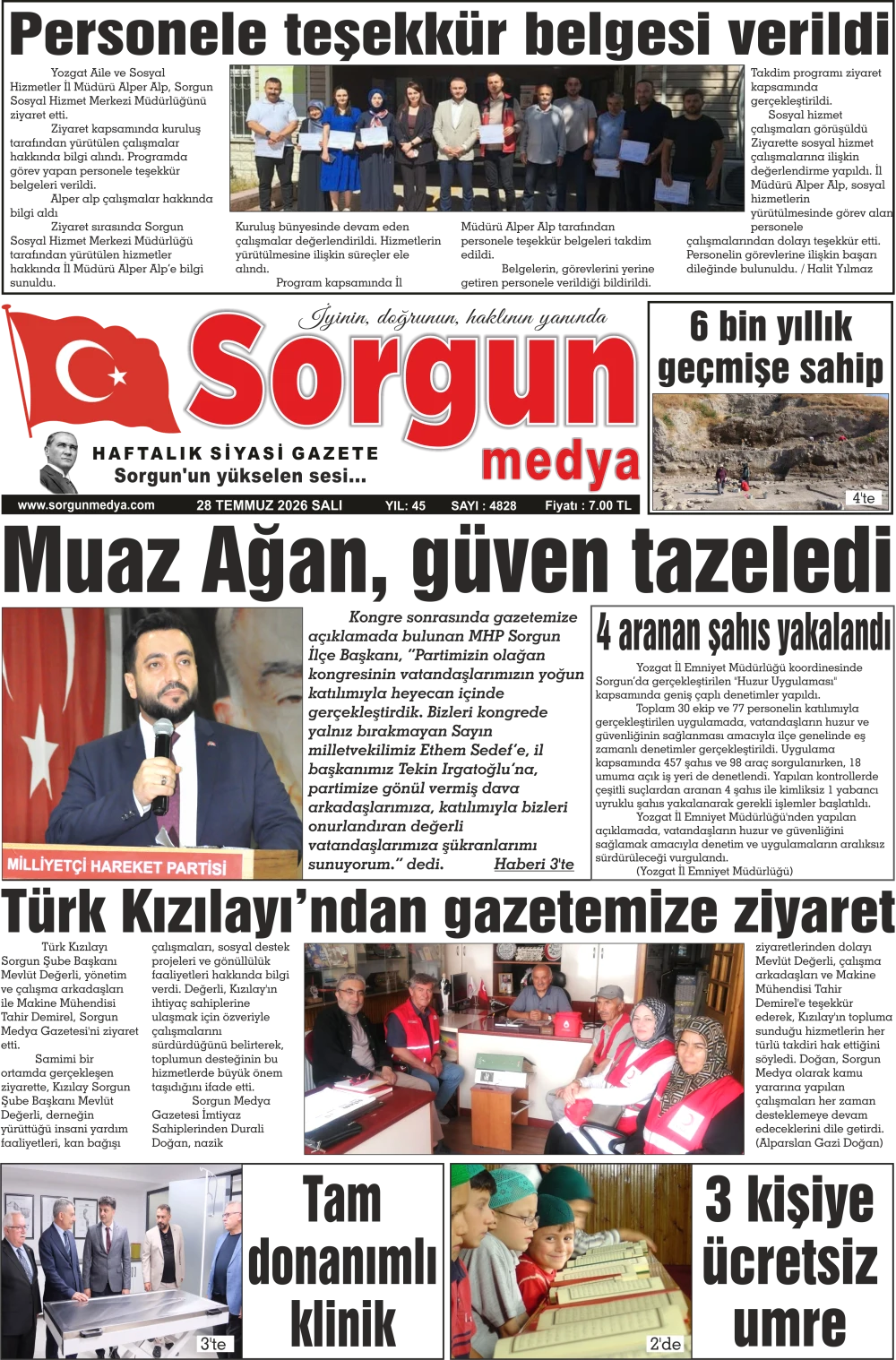 28 Temmuz 2026 tarihli sayımız.