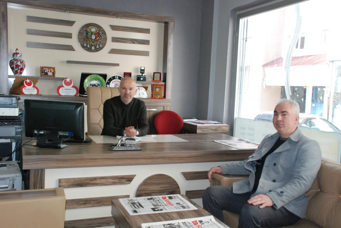 Yeniden Refah Partisi Sorgun İlçe Teşkilat Başkanı Muammer Özen'den gazetemize ziyaret.