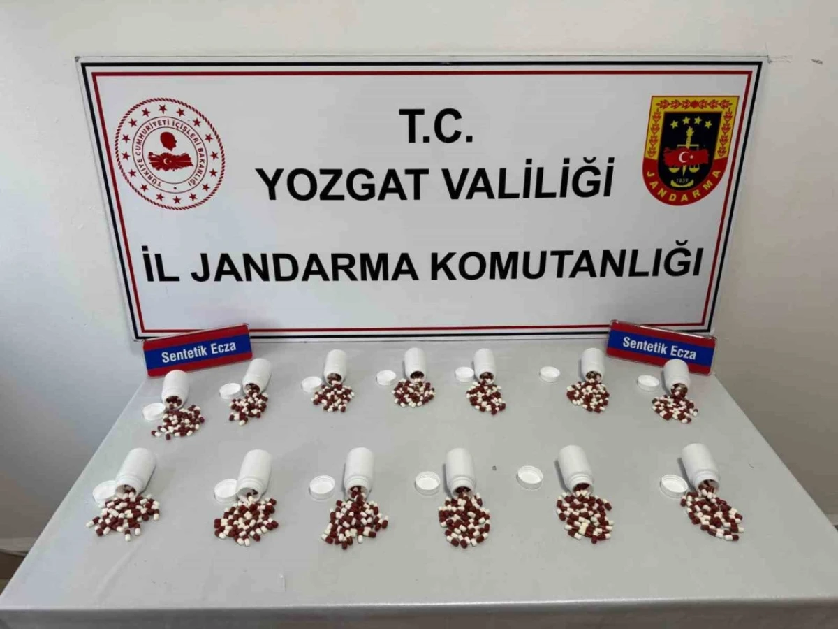 745 adet sentetik ecza hap ele ge&ccedil;irildi