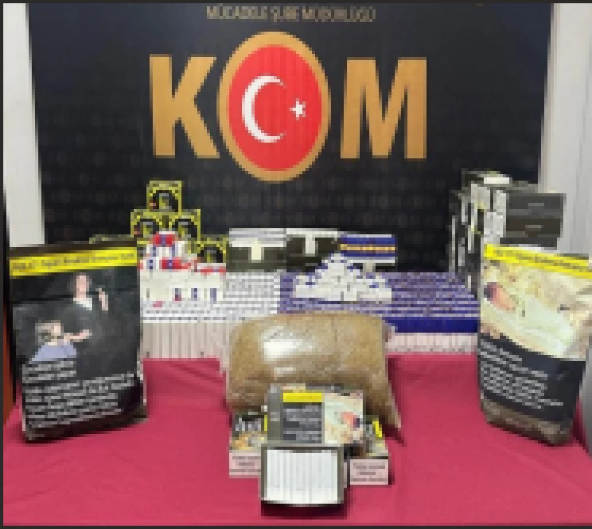 8 Kilo kaçak tütün ele geçirildi