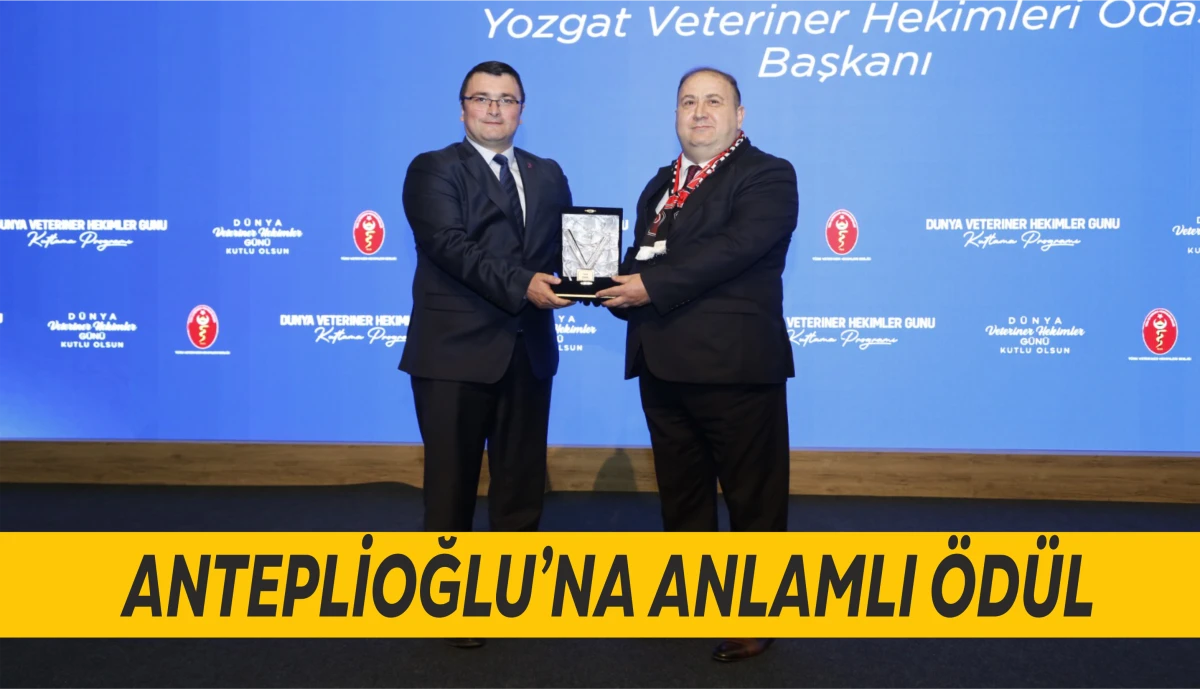 ANTEPLİOĞLU&rsquo;NA ANLAMLI &Ouml;D&Uuml;L    