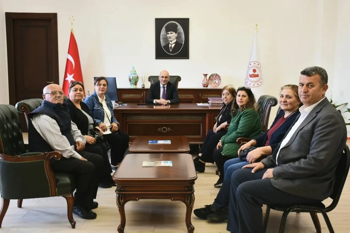 Bahadın Kadın Üretim ve Girişim Kooperatifi üyelerinden Kaymakam Aydın’a ziyaret