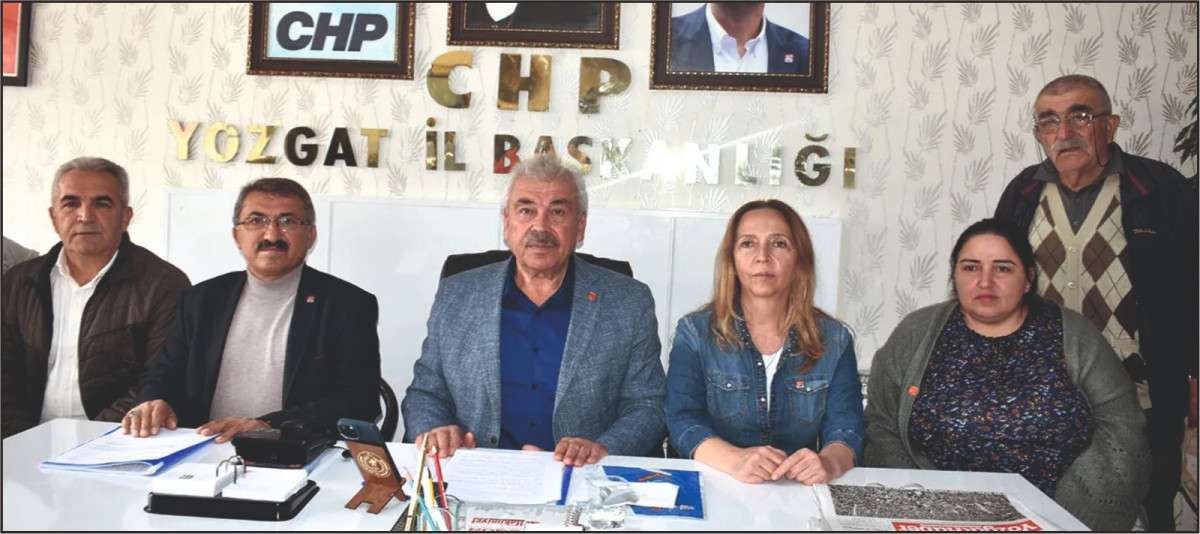 CHP Yozgat İl Başkanı Abdullah Yaşar: Yozgat Vicdan Sahibidir