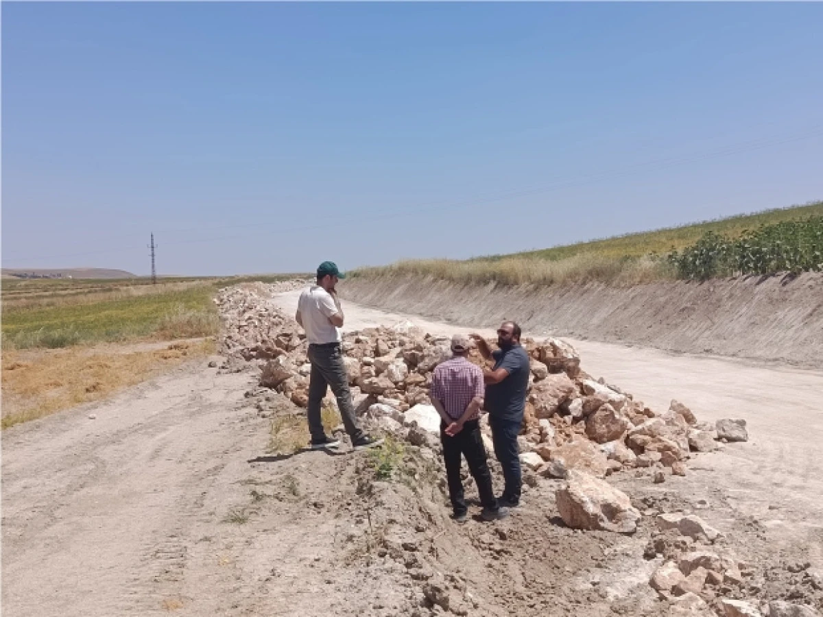 DSİ 123. Şube M&uuml;d&uuml;r&uuml; yol &ccedil;alışmalarını inceledi