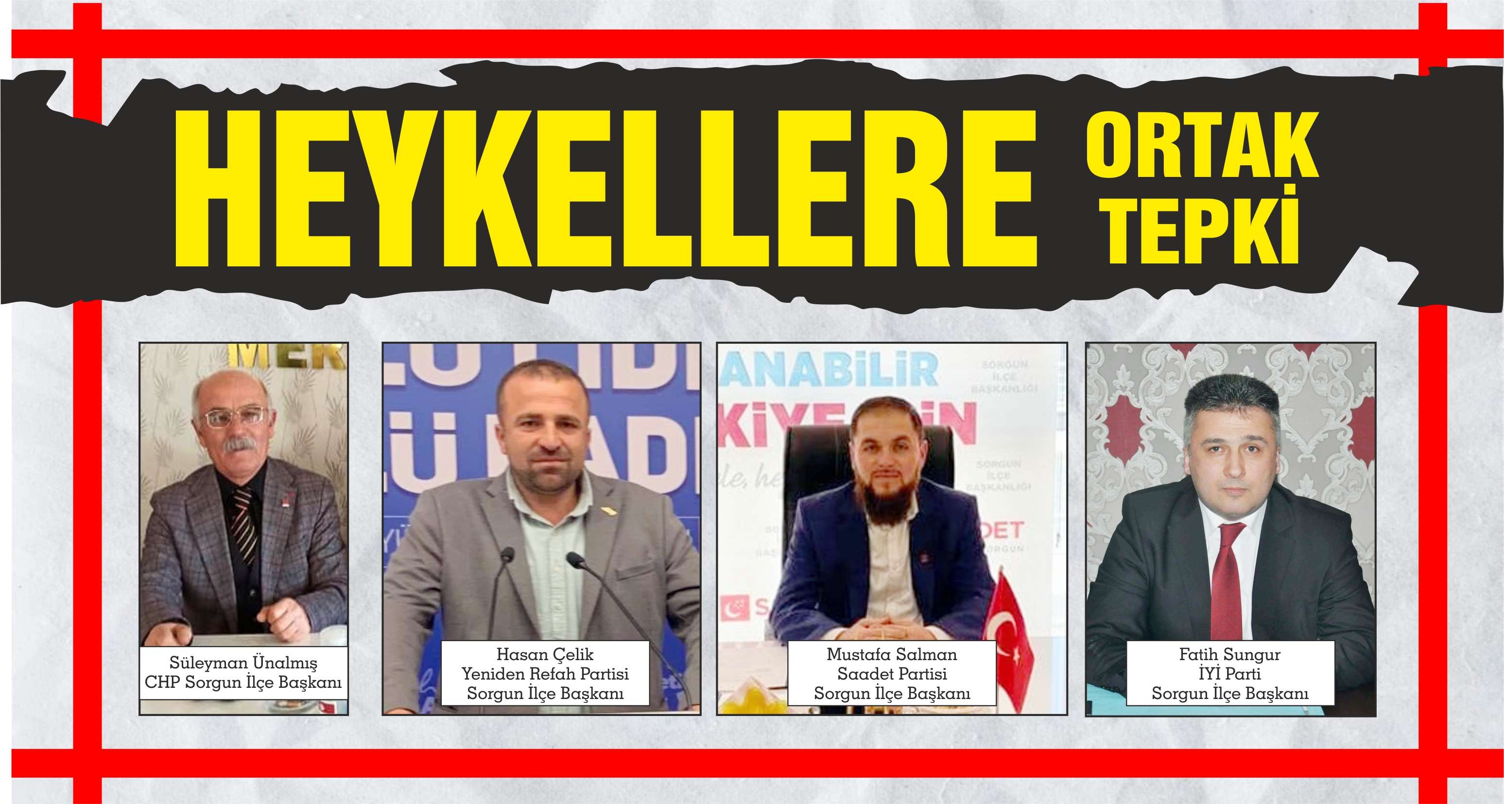 HEYKELLERE ORTAK TEPKİ