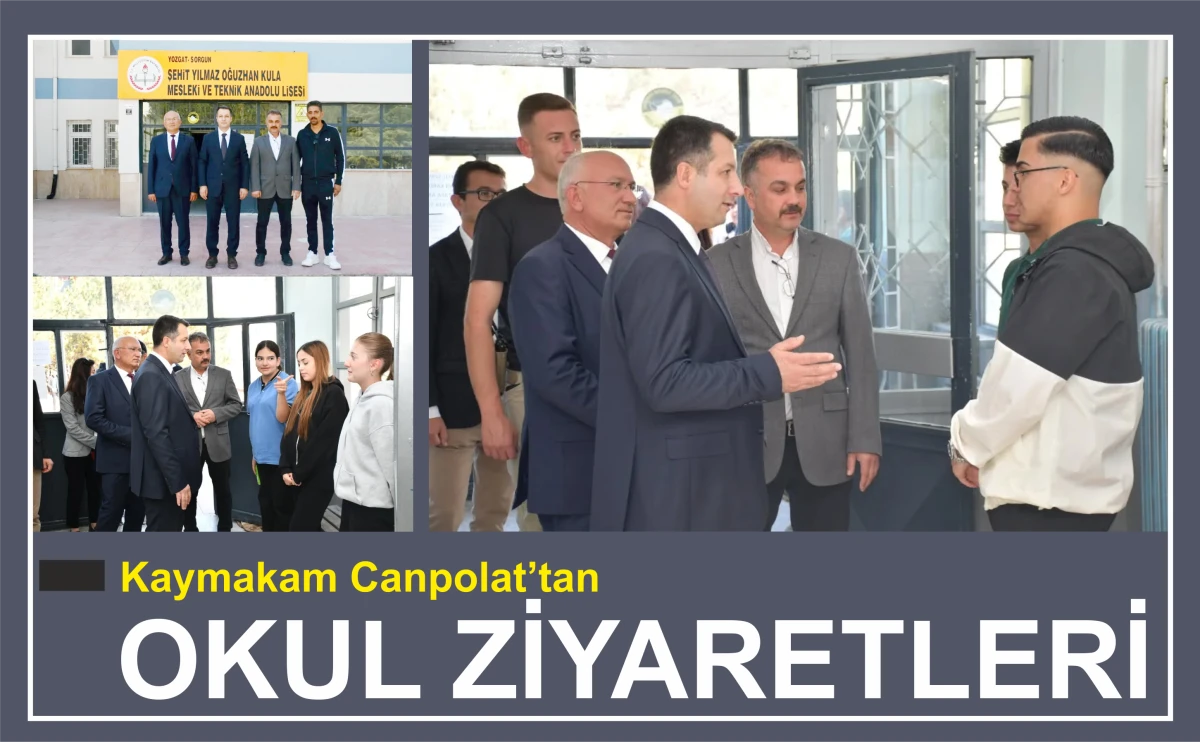KAYMAKAM CANPOLAT'TAN OKUL ZİYARETLERİ