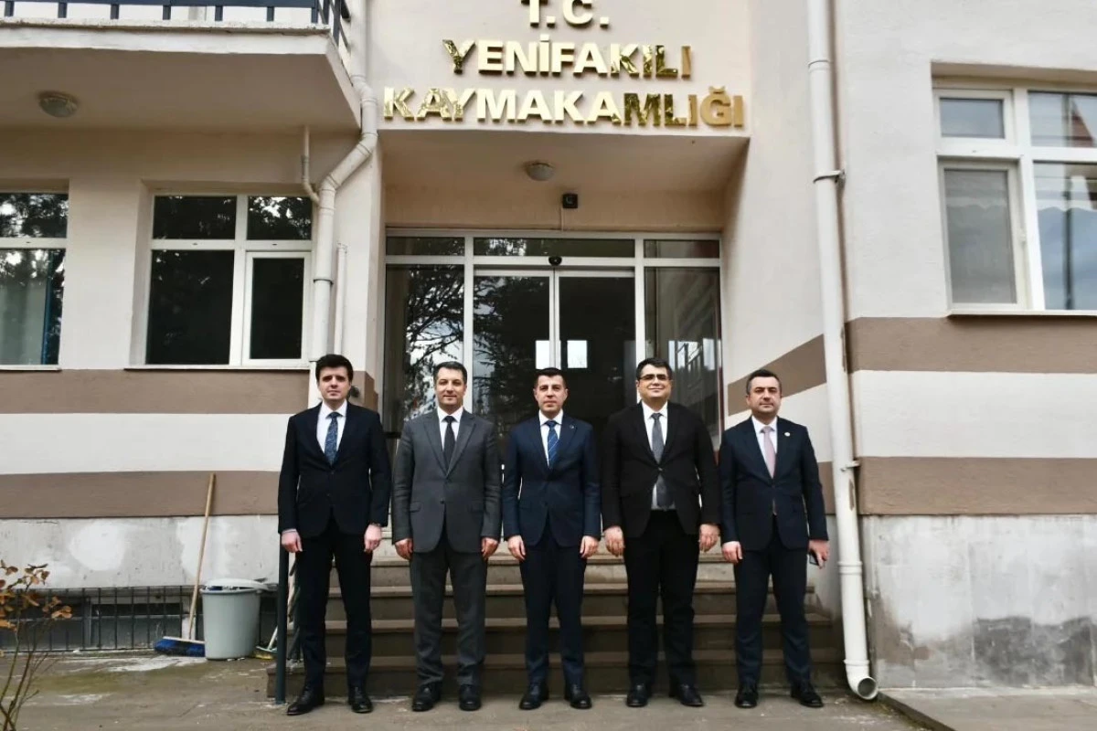 Kaymakamlardan Sarıkaya ve Yenifakılı kaymakamlarına ziyaret