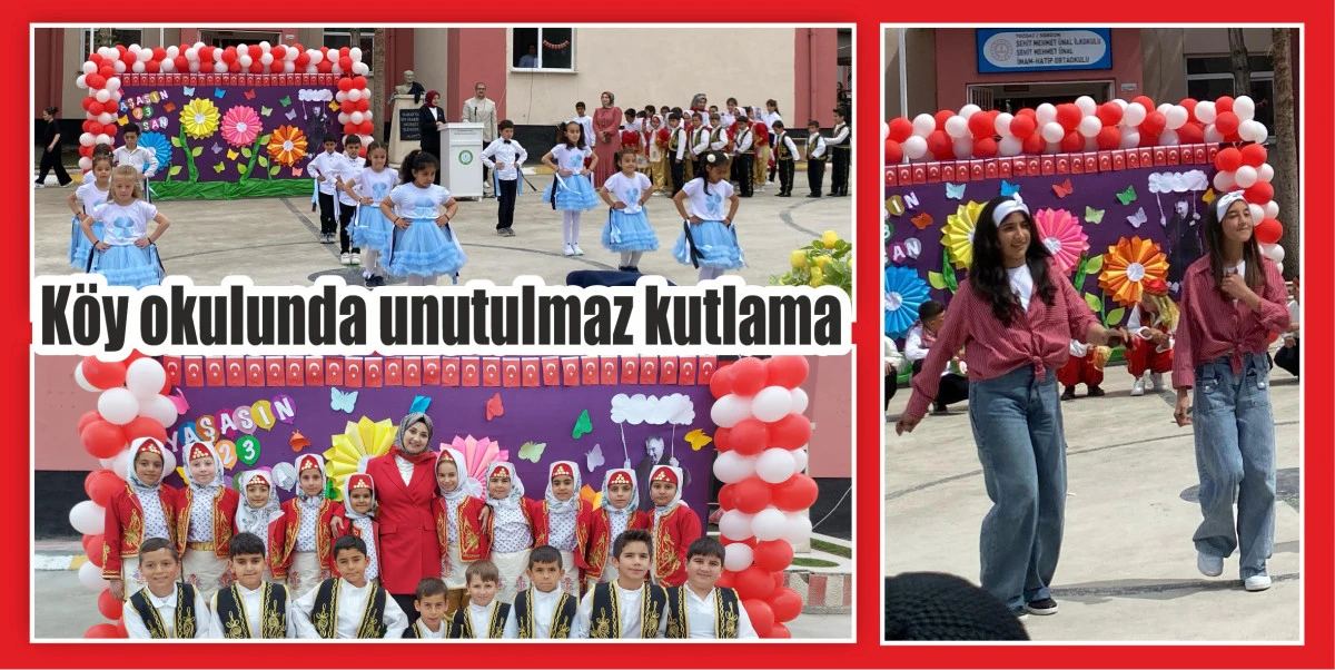 Köy okulunda unutulmaz kutlama