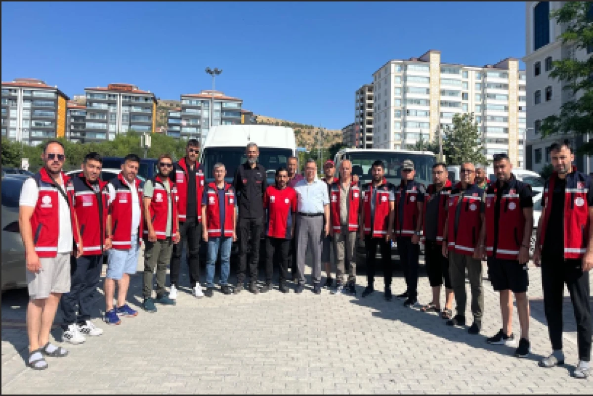 MİLLİ EĞİTİM AKUT PERSONELİ  ESKİŞEHİR AFET KAMPINA UĞURLANDI