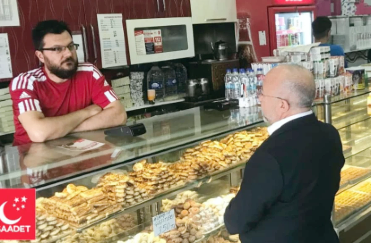 Saadet Partisi ekibinden Sorgun’da esnaf ziyareti