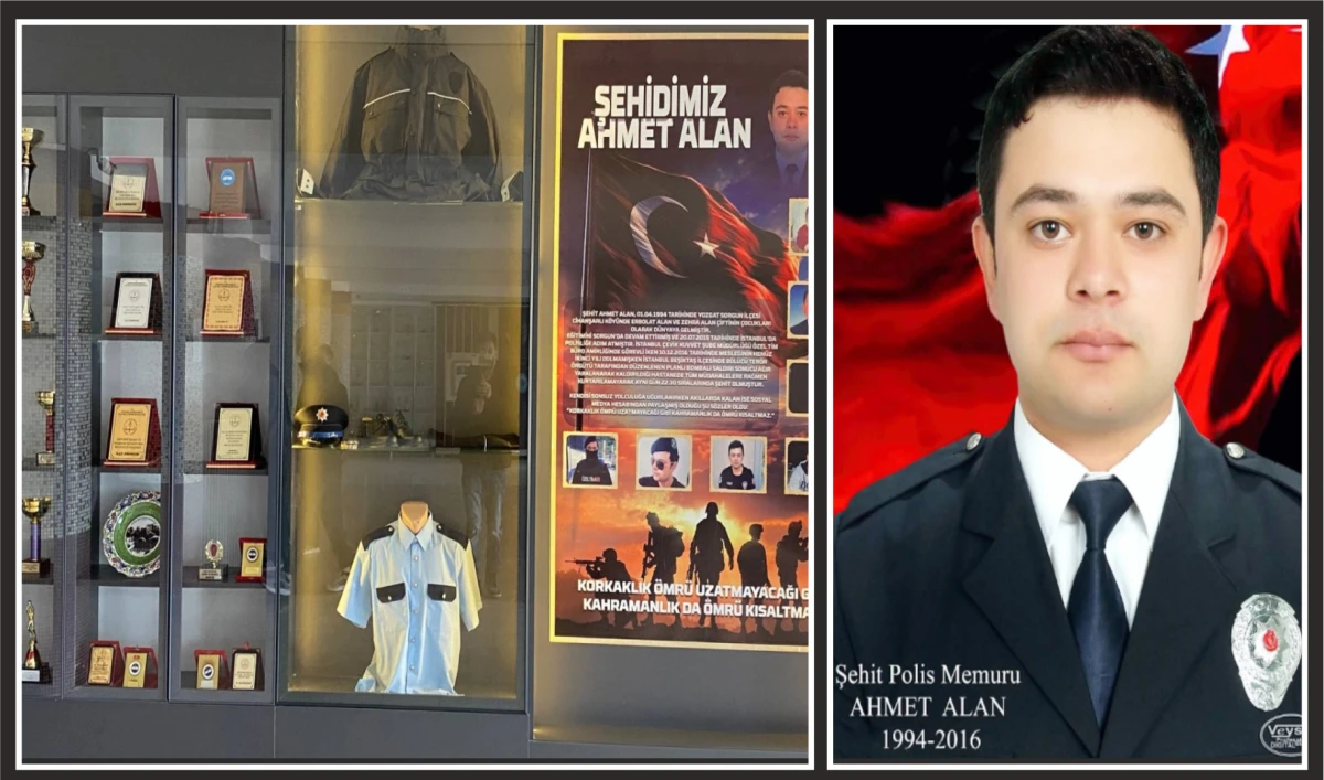 Şehit Ahmet Alan&rsquo;ın Hatıraları  Adını Taşıyan Okulda Yaşatılıyor