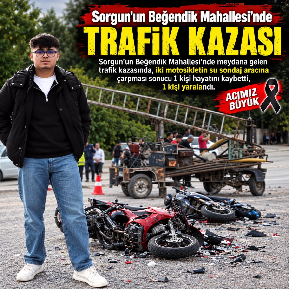 SORGUN BEĞENDİK MAHALLESİNDE TRAFİK KAZASI
