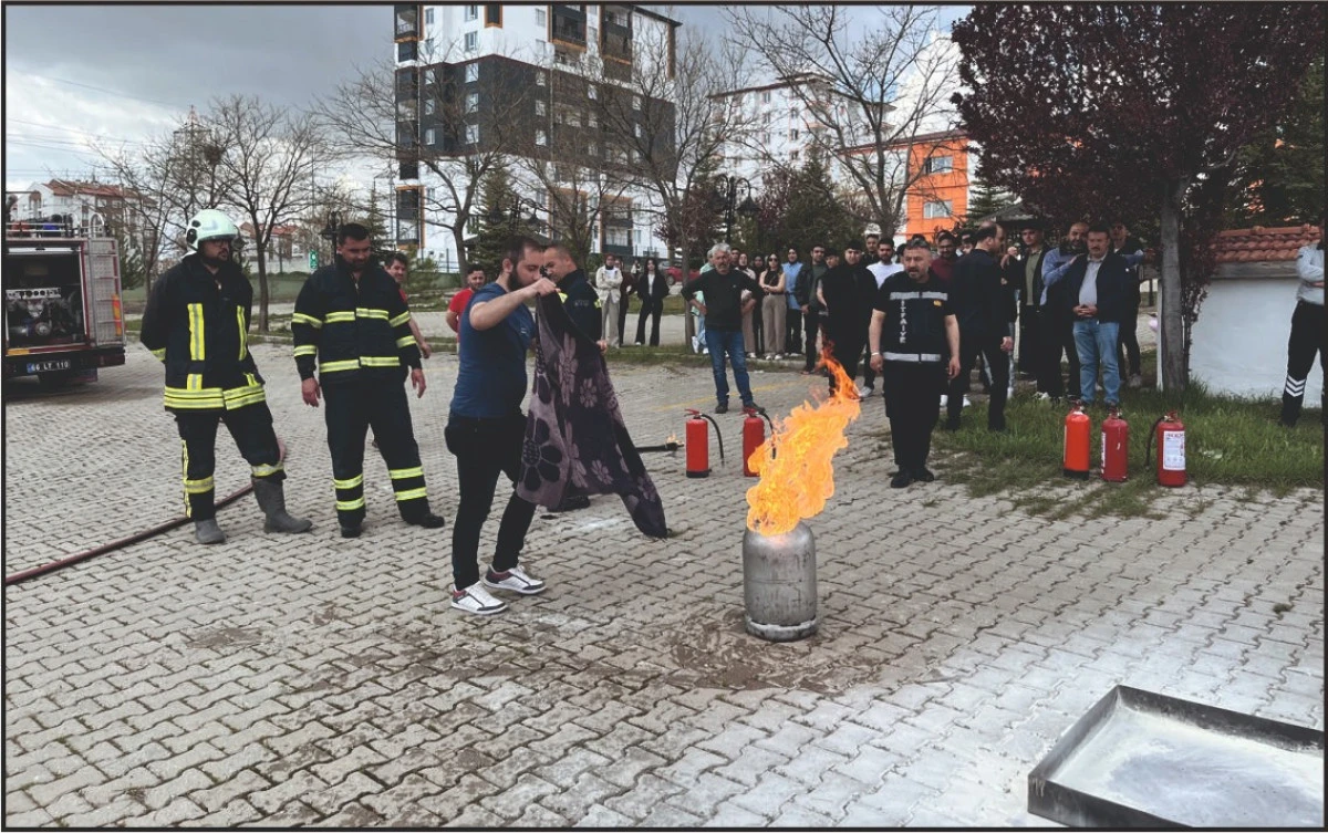 Sorgun MYO da yangın tatbikatı