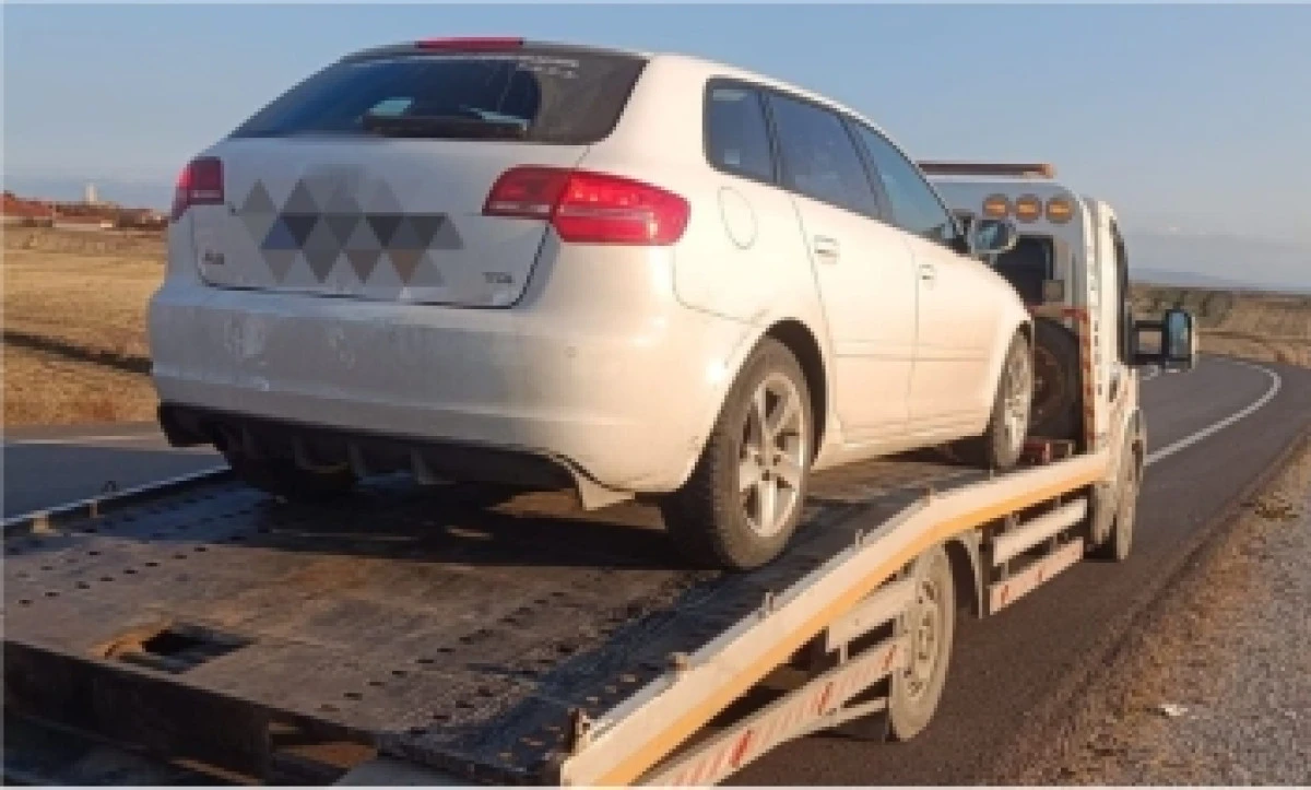 Sorgun’da aranan araç yakalandı