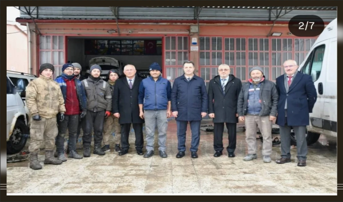 STAJ YAPAN &Ouml;ĞRENCİLERE ZİYARET