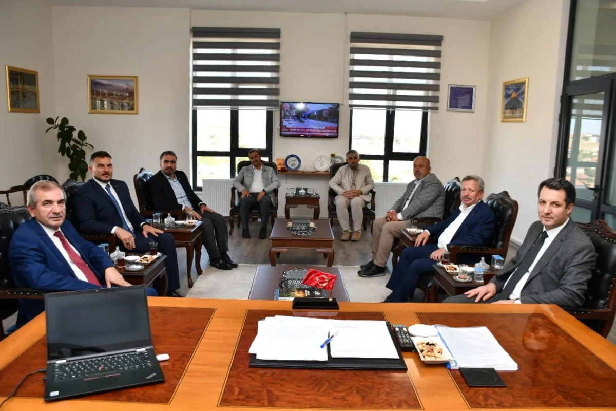 Yozgat eski valisi Yazıcı’dan Kaymakam Canpolat’a ziyaret